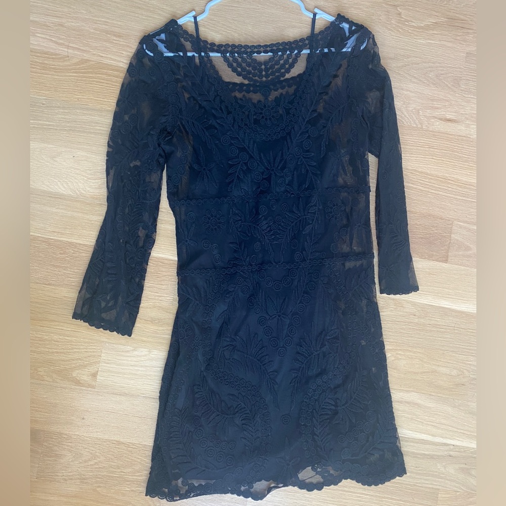 Express Black Lace Dress